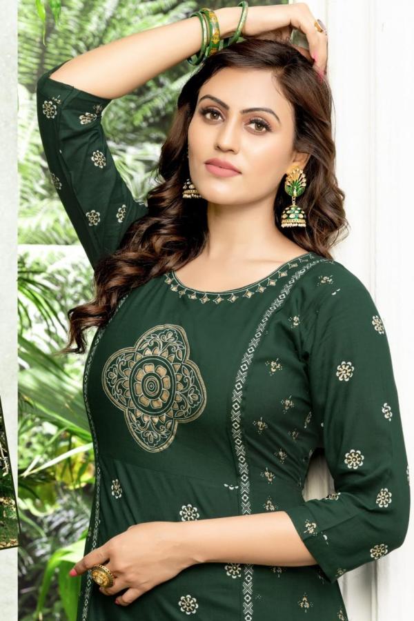 Hirwa Sajana Rayon Slub Exclusive Designer Kurti Collection